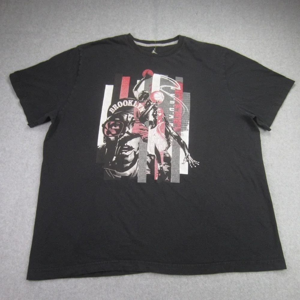 Nike Air Jordan Spike Lee Shirt Mens 3XL Black Brooklyn Mars Blackmon Graphic Te